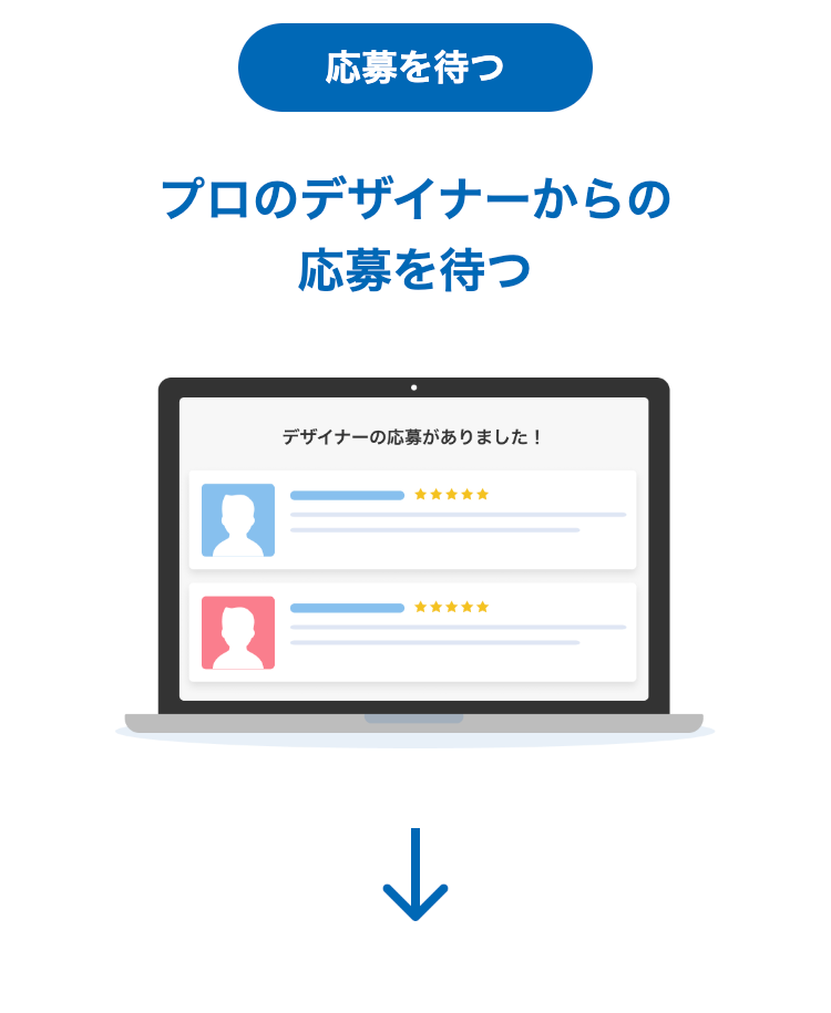 応募を待つ
プロのデザイナーからの
応募を待つ